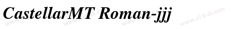 CastellarMT Roman字体转换
